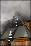 28.12.2011 - Zakopane, ul. Szymony - poÅ¼ar poddasza
