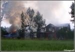 5.07.2009 - Skawa - PoÅ¼ar budynku mieszkalnego i gospodarczego