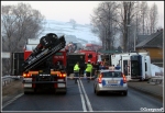 20.03.2012 - Podwilk, E77 - Wypadek ciężarówki