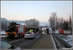 20.03.2012 - Podwilk, E77 - Wypadek ciÄ™Å¼arÃ³wki