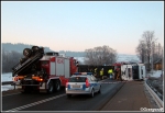 20.03.2012 - Podwilk, E77 - Wypadek ciÄ™Å¼arÃ³wki