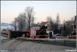 20.03.2012 - Podwilk, E77 - Wypadek ciÄ™Å¼arÃ³wki