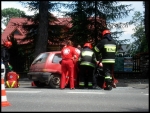 10.07.2011 - Zakopane, ul. ChramcÃ³wki - wypadek samochodowy