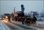23.01.2013 - Rabka, ul. ZakopiaÅ„ska - Auto na torach kolejowych