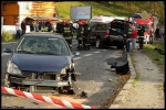 5.10.2012 - BiaÅ‚y Dunajec, DK-47 - zderzenie dwÃ³ch pojazdÃ³w