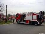 26.10.2009 - Rabka, ul. SÄ…decka x ul.Kasprowicza - ÅšciÄ™cie groÅ¼Ä…cego upadkiem drzewa